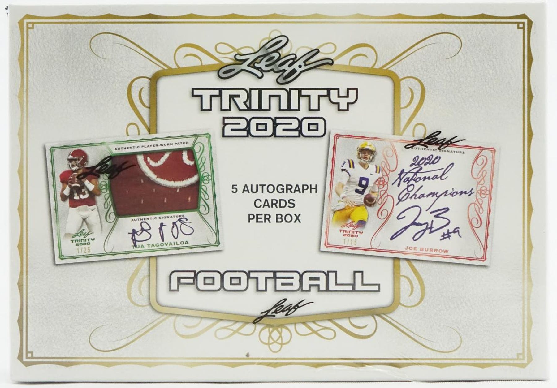 2020 LEAF TRINITY FOOTBALL HOBBY BOX