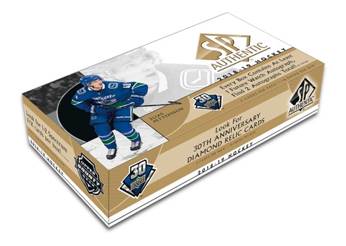 5 Cards Per Pack 2018/19 Upper Deck SP Authentic Hockey Hobby Box 18 Packs Per Box 